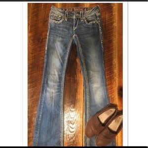 Medium Wash Rock Revival Jeans